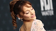 SANTA MONICA, CALIFORNIA - JANUARY 04: Ariana Grande attends the 31st Annual Critics Choice Awards at Barker Hangar on January 04, 2026 in Santa Monica, California. (Photo by Monica Schipper/Getty Images)
