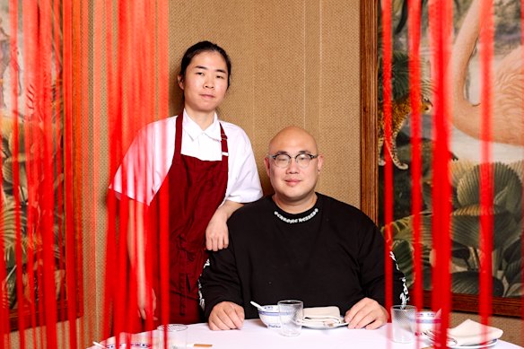 Chefs Grace Chen  and Sam Young at their restaurant Young’s Palace, Potts Point.