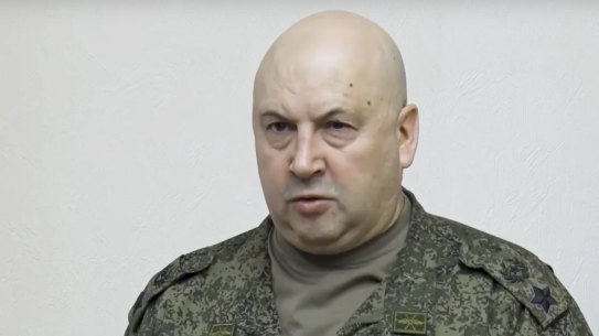 Russia’s Commander of Joint Group of Troops in special military operation area General Sergei Surovikin.