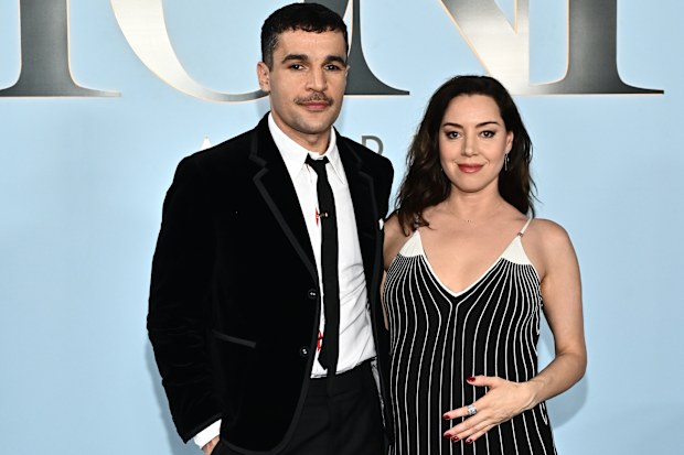 Christopher Abbott and Aubrey Plaza at the 79th Tony Awards on Sunday, June 7, 2026, at Radio City Music Hall in New York.