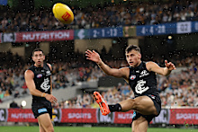 Lucas Camporeale in action for Carlton.