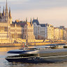 A render of the APT Solara in front of the Hungarian Parliament Building.
