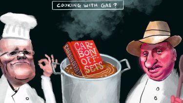 Cooking with gas - Scott Morrison and Barnaby Joyce.