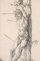Albrecht Dürer 's engraving St Sebastian at the tree (1501)  
