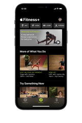 The tech giant recommends casting your workout onto an Apple TV or iPad for the best user experience. 