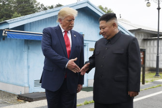 US President Donald Trump and North Korean leader Kim Jong-un met at the border village of Panmunjom earlier this year. Since then, their relationship has soured.