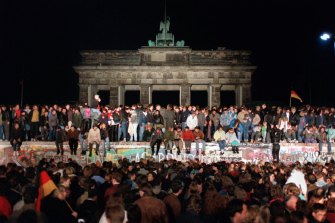 The fall of the Berlin Wall in November 1989 marked the beginning of the end for the Cold War.