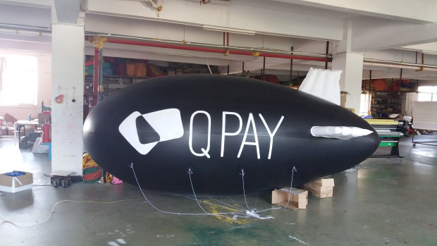 QPay used the winnings from the American Express Business Explorer grant to buy a blimp.
