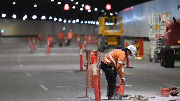WestConnex's M4 East tunnels, which are majority owned by a Transurban-led consortium, are due to open by August.