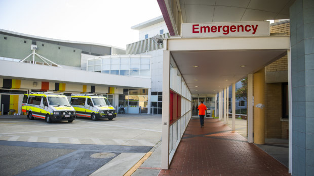 The Canberra Hospital emergency department. 