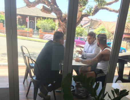 Adam Cranston at the February 2018 meeting in the Earlwood patisserie.