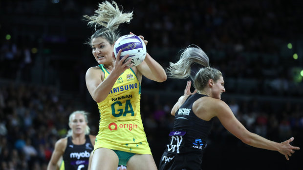 Gretel Tippett starred in Australia's win over New Zealand with 23 points.