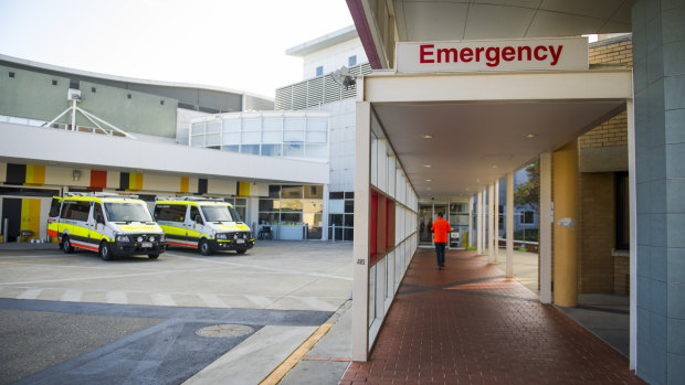 The Canberra Hospital emergency department. 