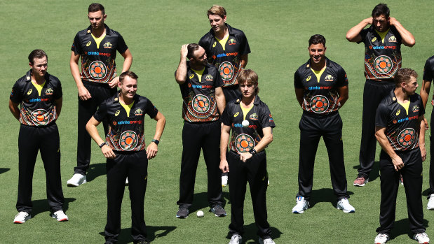 Australia  will wear their new Indigenous themed jersey for the first T20 against India on Friday night.