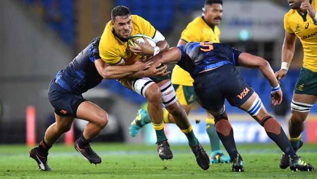 Rory Arnold (centre) and Sam Carter are also headed overseas at the end of the year. 