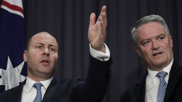 Treasurer Josh Frydenberg and Minister for Finance Mathias Cormann will oversee the largest budget deficit in history on Tuesday, with more red ink to follow over coming years.