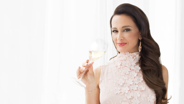 Kyla Kirkpatrick, the Champagne Dame, is on her way to the Canberra Centre. 