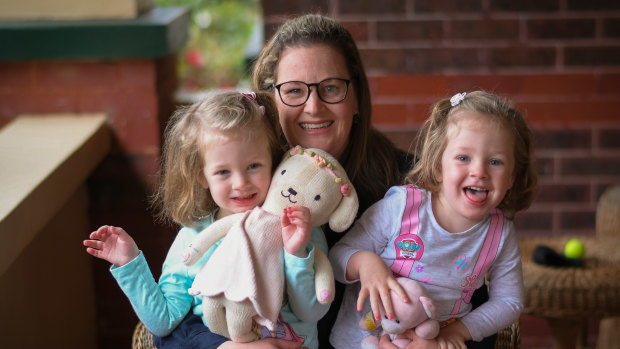 Kate Marshall, of the Health and Community Services Union initiated the push for reproductive leave after needing fertility treatment to have her daughters, Ava and Lucy.