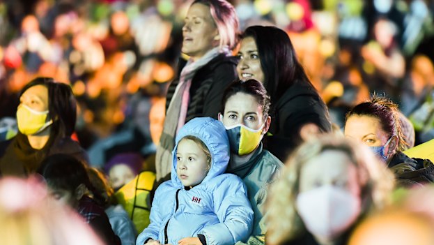 Fireworks after Brisbane was announced as the host city of the 2032 Olympics.