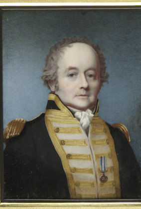 A portrait of William Bligh in 1814 by Alexander Huey. 