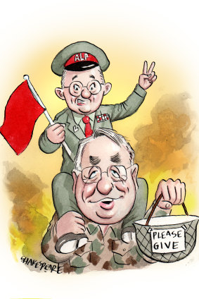 Shake it up: Anthony Albanese and Wayne Swan.