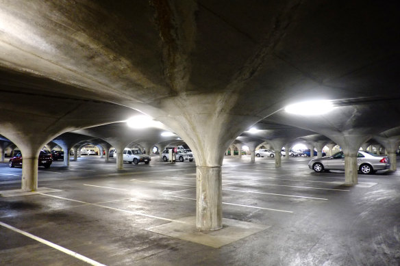 Melbourne University underground car park.