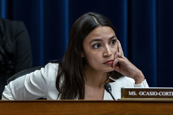 Progressive Democrat Alexandria Ocasio-Cortez has forcefully pledged to back Kamala Harris.