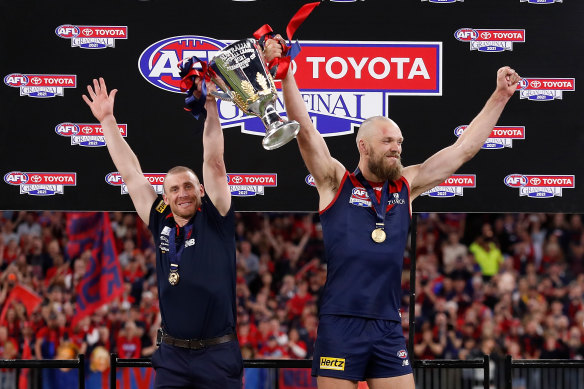According to rival captains, Melbourne is a strong chance of going back to back and winning this year’s AFL premiership. 