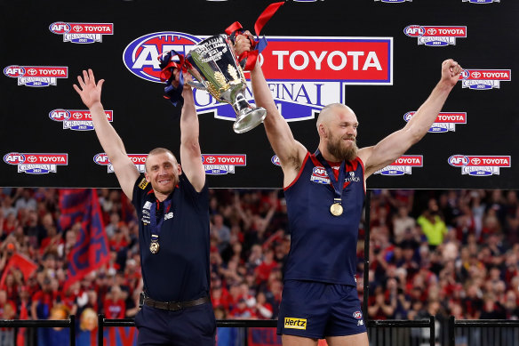 Melbourne won the 2021 premiership under lights at Optus Stadium.