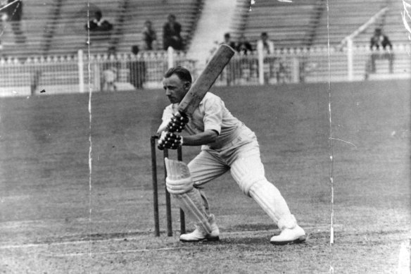 Don Bradman at the MCG in 1937.