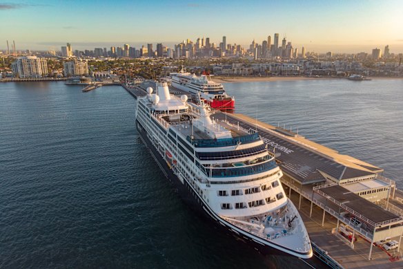 Azamara Quest in Melbourne. The cruise line is taking in a wider range of destinations over multiple itineraries.