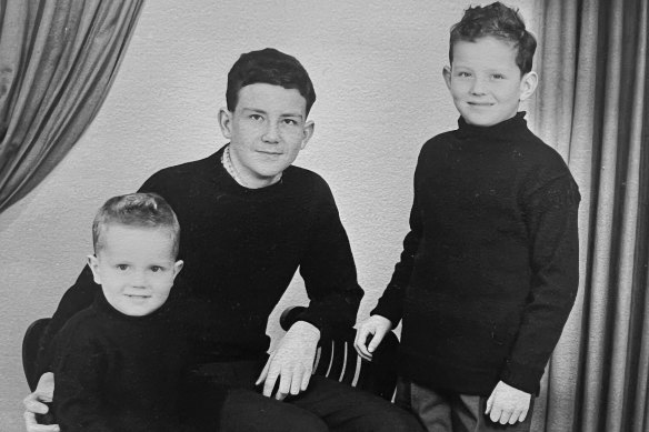The Galvin brothers in 1968. Nick, Tim 
 and Paul. 