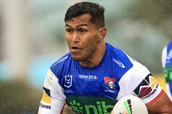 Daniel Saifiti in action for the Knights.