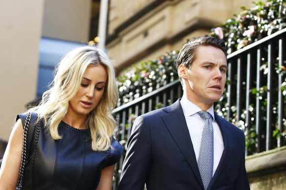 Roxy Jacenko and Oliver Curtis during the 2016 trial.