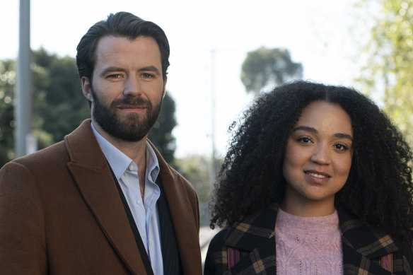 Thomas Cocquerel and Aisha Dee in  “Safe Home”.