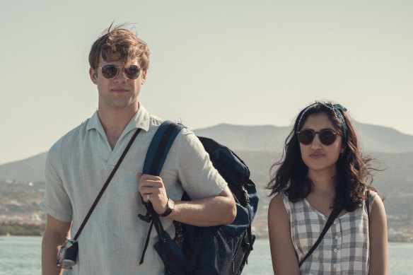 Leo Woodall as Dexter and Ambika Mod as Emma in the new adaptation of David Nicholls’ romantic bestseller One Day.