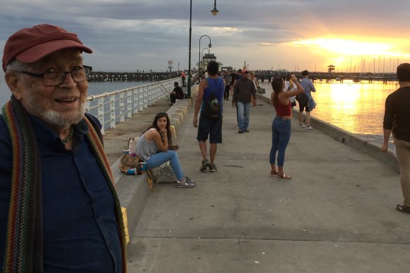 Paul Ormonde on St Kilda pier.