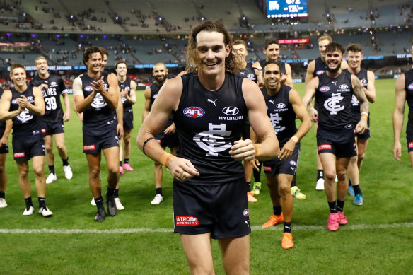 Carlton’s Luke Parks is a product of the Sydney Swans’ academy system.