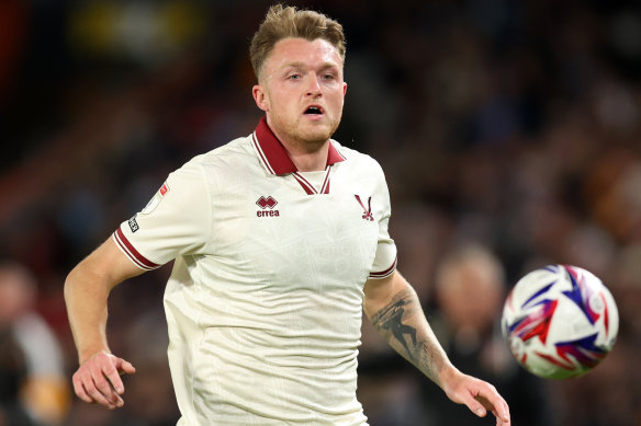 Fresh start … Harry Souttar playing for Sheffield United.