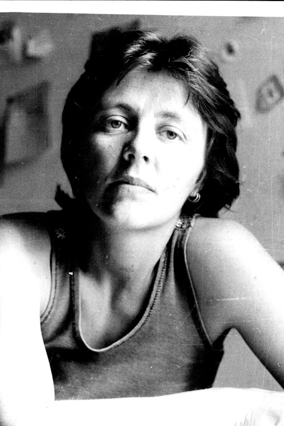 Helen Garner in 1977, after the publication of her first novel, <i>Monkey Grip</i>.