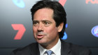 AFL CEO Gillon McLachlan speaks to the media on Tuesday.