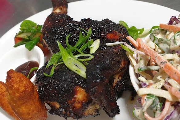 Jerk chicken.