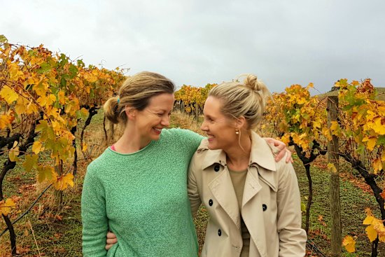 Nina Stocker (left) and Kate Day: “I can’t even separate her as a friend and as a sister-in-law any more,” Nina says. “We’re just family.” 