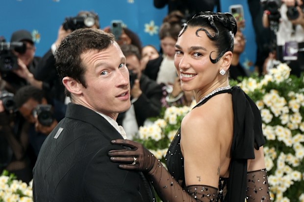 Callum Turner and Dua Lipa