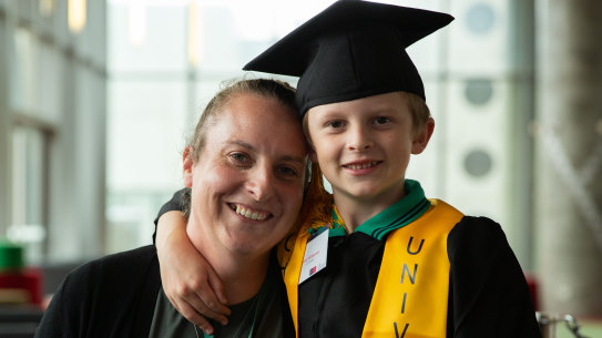 Boronia K-12 STEM coordinator Sharyn Williamson said she was proud to see her son Connor, 8, graduate from the program.