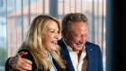 Elizabeth Gaines, when she was Fortescue’s chief executive, with Andrew Forrest. Proxy advisers are raising concerns about payments made to Ms Gaines and another departed executive.