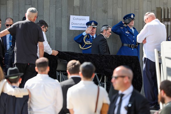 The funeral will be followed by a burial later today.