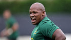 Bongi Mbonambi will take the field as New Zealand and South Africa vie to become the first four-time winners of the Rugby World Cup.