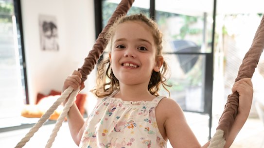 NEWS: Nadine and David with Sasha Lipworth (6) who was diagnosed in October 2023 with an ultrarare genetic mutation called SLC6A1 that causes epilepsy and dementia. She is one of only two people in the world with her particular mutation.
