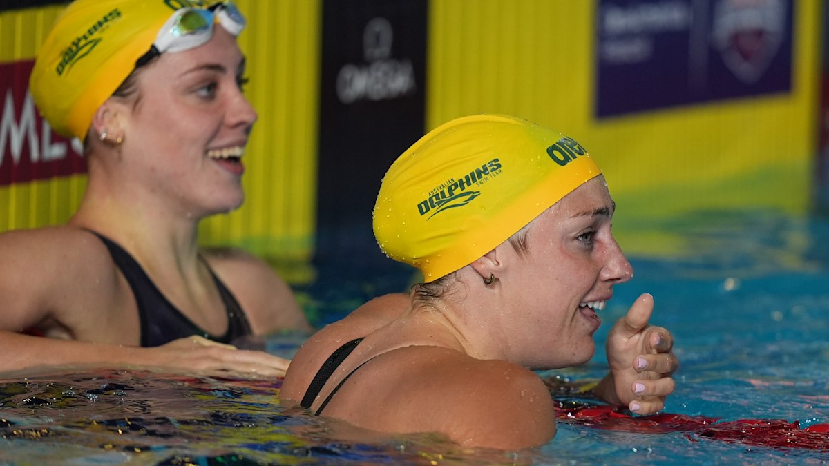 Priceless moment teammate told Harris she had won gold